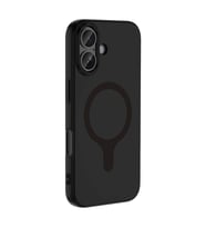iPhone 17 Kılıf M-Safe Şarj Özellikli Aris Silikon Kılıf Siyah