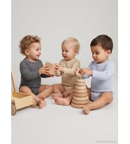 Minidamla Uzun Kol Basic 3'lü set 1-18 Ay Çıtçıtlı Badi - Sarı