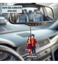 Kişiye Özel Taraftar Karikatür Ayna Süsü – Taraftar Hediyesi