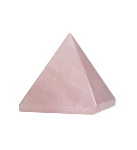 Pembe Kuvars Doğal Taş Piramit - 3cm (Karışık)