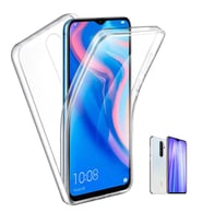 Xiaomi Redmi Note 8 Pro 360 Derece Kılıf Silikon Şeffaf Ön Arka