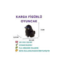 Karga Figür - 3D Kuş Temalı Mini Oyuncak