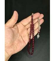 ÇUBUK KEHRİBAR KESTANE RENGİ KAPSÜL KESİM 9MM X 7MM T-526 (Çok Renkli)