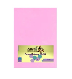 Pembe Renkli Mukavva 35x50 5 Adet Artlantis Renkli Mukavva 5 Adet