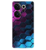 Camon 20 Premier 5g Kılıf Desenli Silikon Platinium Series Petek 1825