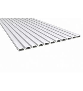 10’lu Set LED Kanal Profil Alüminyum 13x6mm 2 Metre Sıva Üstü İnce Kasa Opak Pleksi Difüzörlü Lineer LED Kanal 2128