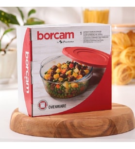 Paşabahçe Kapaklı Yuvarlak Borcam Tencere 1450cc 59123