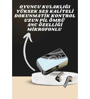 Aynalı Bluetooth Kulaklık 7 Kordonlu Akıllı Saat Dijital Göstergeli Uzun Pil Ömrü