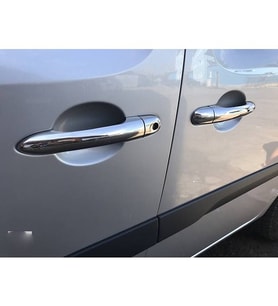 Renault Kangoo Kapı Kolu Krom ( 2008-2018 ) Paslanmaz Çelik 8 Parça