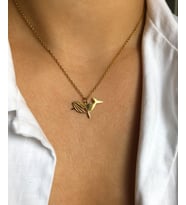 Kişiye Özel Şık Balina Kolye 925K Gümüş (Gold)