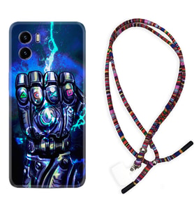 Vivo Y15S Y32 Y33S Y51 Y53S Kılıf Boyun Asklı Rasta Silikon Thunder Play 1760