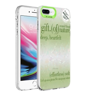 Apple iPhone 8 Plus Kılıf Mermer Desenli Zore Marbello Kılıf (Yeşil)