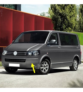 VW Caravelle T6 2010-2015 Ön Tampon Sol Köşe Kaplama Boya 7E5807819