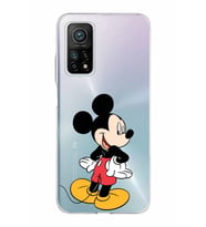 Xiaomi Mi 10 T Pro Uyumlu Kapak Mickey Mouse Tasarımlı Şeffaf Silikon Kılıf