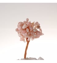 Pembe Kuvars, Kristal Kuvars Doğaltaş Ağaç 12x5 cm, D024