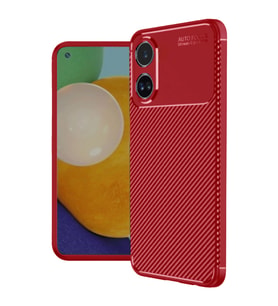 A38 Kılıf Auto Focus Karbon Kapak - Kırmızı