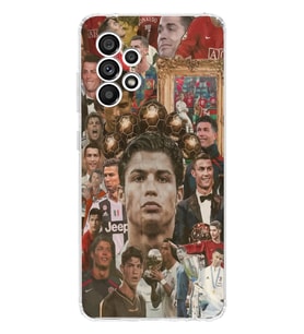 Samsung Galaxy A23 Uyumlu Cristiano Ronaldo Tasarımlı Şeffaf Telefon Kılıfı