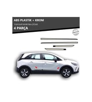 OPEL CROSSLAND YAN KAPI KORUMA ÇITASI PLASTİK + KROM