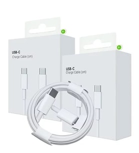 Şarj Kablosu Apple Type C to Type C Yüksek Hızlı Telefon Şarj Kablosu 1 Metre Uzun Pd Çift Taraflı Usb C Hızlı Şarj ve Data Kablosu, Beyaz(Türkiye Garantili)