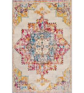 Eliana Home Baskılı, Yıkanabilir Kaymaz Taban Salon Halısı LNA1468 100x150 cm (Sarı)