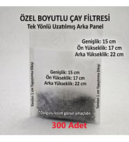 300 Adet Endüstriyel Demlik İçi Çay Filtresi Körüklü Kapaklı Çay Süzgeci Boş Demlik Poşeti Bonesi 15x22 cm Bitki Kış Çay Demleme