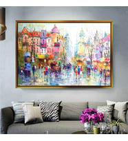 Altın Çerçeveli dekoratif tablo l1440 (Gold)