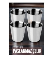 Çelik Bardak Seti 4 Adet Fazio Giacinto 719313