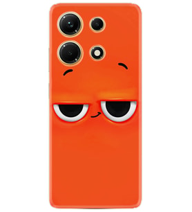 Infınix Note 30 Kılıf Resimli Desenli Silikon Platinium Series Orange 1830