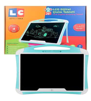 20 inç Kalemli LCD Yazı Tableti Çocuklar İçin Dijital Çizim ve Eğitim Oyuncak Kız Erkek Çocuğa Hediye (Mavi)
