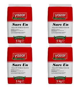 Yazar Taş Değirmende Öğütülmüş Sarı Un 5 Kg X 4 Paket