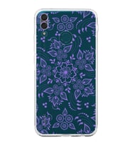 Huawei Y9 2019  Kamera korumalı Kapak Nostalji Desen Tasarımlı  Şeffaf Kılıf