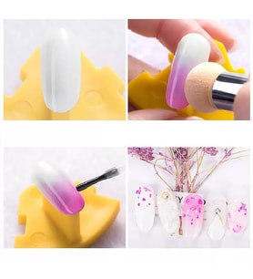 OMBRE FIRÇA NAIL ART SÜNGER BOYAMA 4 ADET SÜNGER HEDİYELİ