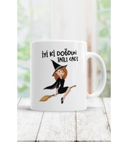Iyi Ki Doğdun Tatlı Cadı Kupa Bardak