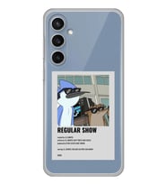 Samsung Galaxy S23 FE Uyumlu Regular Show Mordecai ve Rigby Desenli Şeffaf Telefon Kılıfı