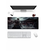SonicTouch Klavye Mousepad 32x70cm Dikişsiz Pürüzsüz Sıvı Geçirmez Kaymaz Taban Tapınak Savaşçısı