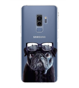 PrintiFy Samsung Galaxy S9 Plus ile Uyumlu Köpek 3 Kamera Korumalı Şeffaf Kılıf
