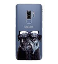 PrintiFy Samsung Galaxy S9 Plus ile Uyumlu Köpek 3 Kamera Korumalı Şeffaf Kılıf