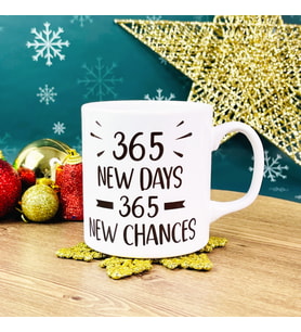 365 Yeni Gün 365 Yeni Şans Yılbaşı Tasarımlı Kupa