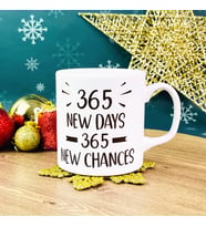 365 Yeni Gün 365 Yeni Şans Yılbaşı Tasarımlı Kupa