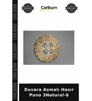 Özel Üretim Duvar Dekor Doğal Salon Süsü Duvara Asmalı Hasır Pano 3Natural-6