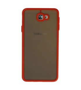 Samsung Galaxy J7 Prime Kılıf Montreal Silikon Kapak - Kırmızı
