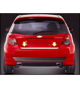 Chevrolet Aveo HB Krom Bagaj Alt Çıtası P.Çelik 2005-2011 ARASI