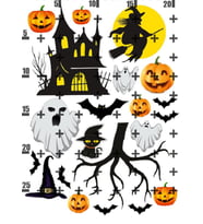 Yenilebilir Şeker Kağıdı Heloween Temalı Pasta Süsleme