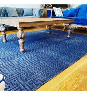 Hoom Rugs Milano 401 Mavi Modern Salon Halısı (A. Mavi)