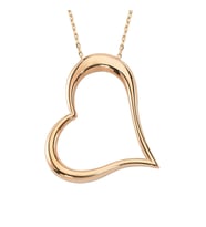 Altın Rose Gold Kalp Kolye
