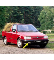 Skoda Pickup Pikap 1995-2001 Ön Tampon Sağ Sis Farı Kapağı 6U0807432D