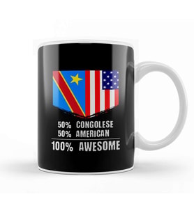 50% Costa Rican 50% American %100 Awesome Kupa Bardak Porselen