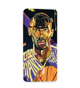 Xiaomi Redmi Note 9S - Redmi Note 9 PRO Uyumlu Kobe Bryant Tasarımlı Şeffaf Telefon Kılıfı