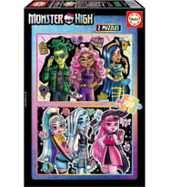 Educa 2x100 Parça Monster High Kız Çocuk Puzzle/Yapboz - 6-8 Yaş