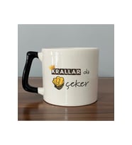 Krallar Da Nah Çeker Baskılı Kırmızı Kulplu Prime Kupa - Komik Hediye Bardak Fincan Mug